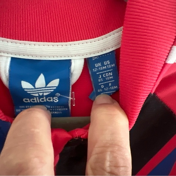 Adidas Original Cat Graphic Warm Up Jacket Track Suit Kids Toddler 12-18 Months - Picture 4 of 5